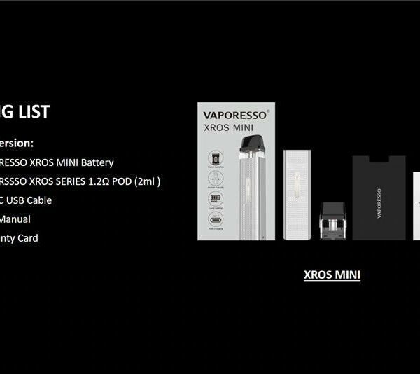 VAPORESSO XROS MINI ACESSORIOS