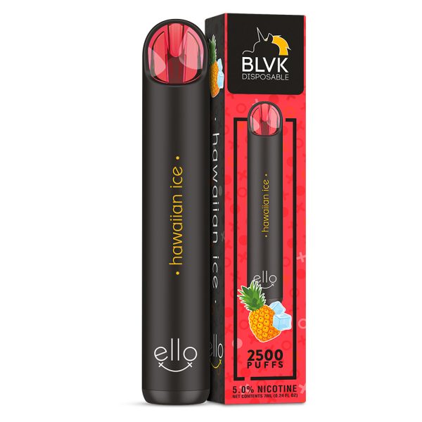 POD DESCARTÁVEL ELLO PLUS 3500 PUFFS - HAWAIIAN ICE - 35/50MG - BLVK UNICORN