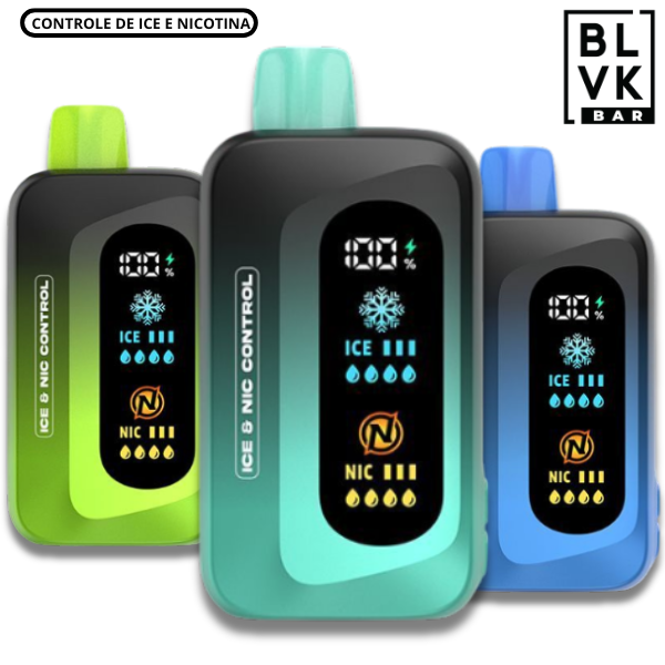 POD DESCARTÁVEL ICE NIC CONTROL 45.000 PUFFS - BLVK