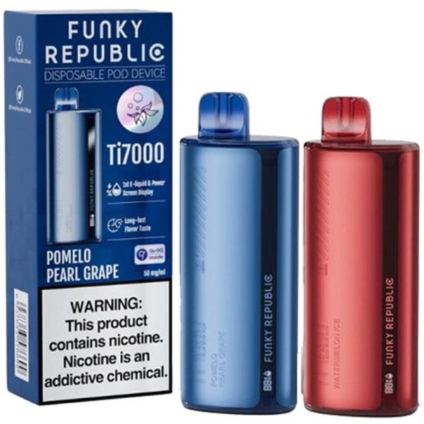 POD DESCARTÁVEL 5% Ti7000 7K PUFFS - FUNKY REPUBLIC BY ELFBAR