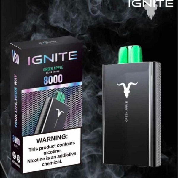 POD DESCARTÁVEL 5% V80 BLACK EDITION 8000 PUFFS - IGNITE
