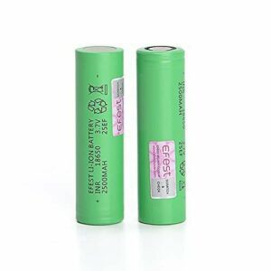 BATERIA 18650 25EF 3.7V 2500MAH 20A - EFEST - UNITÁRIO
