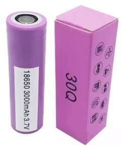 BATERIA 18650 30Q 3.7V ( 11.1WH )  3000MAH  15A - SAMSUNG - UNITÁRIO
