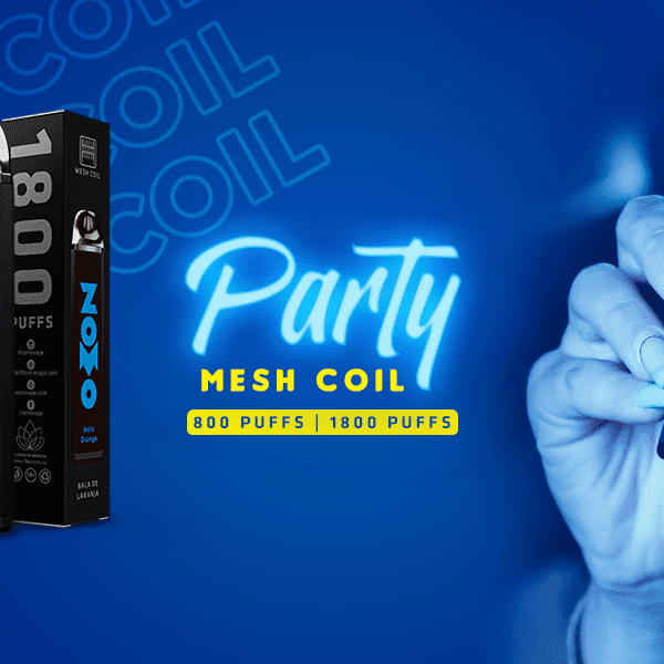 pod descartavel zomo party mesh 1800 puffs