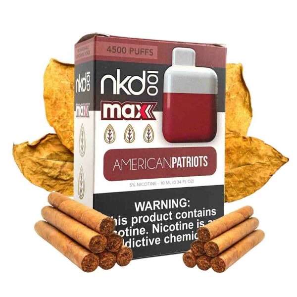 pod descartável naked max american patriots