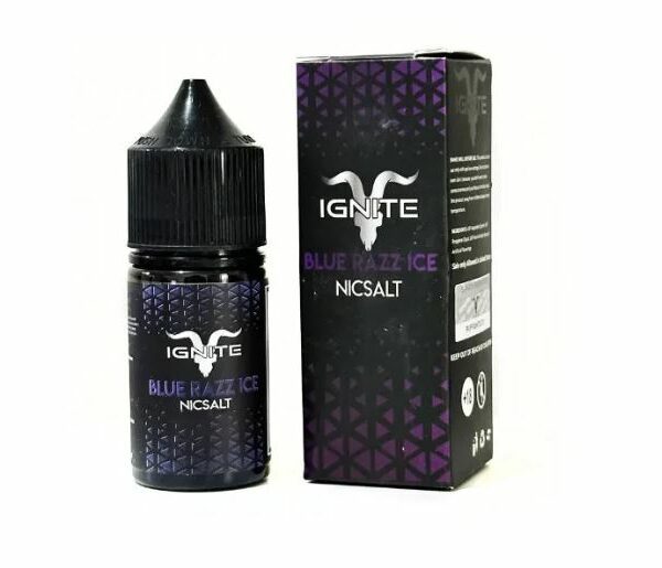 líquido ignite blue razz ice detalhes