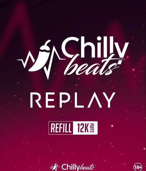 CARTUCHO ( REFIL ) REPLAY 12K PUFFS - CHILLY BEATS