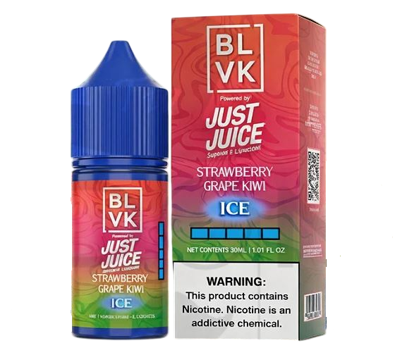 LÍQUIDO STRAWBERRY GRAPE KIWI ICE - NICSALT - BLVK/JUST JUICE