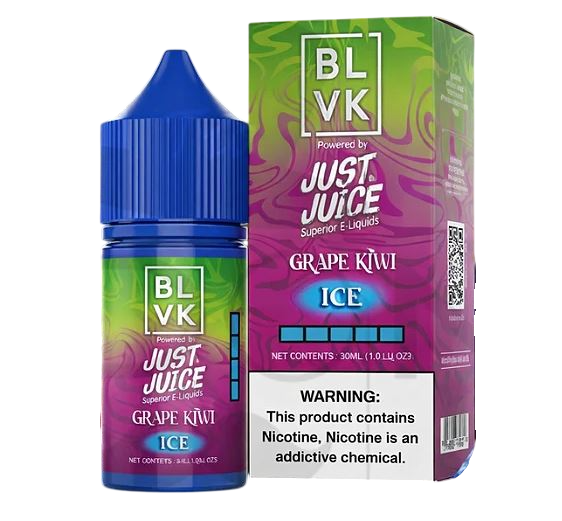 LÍQUIDO GRAPE KIWI ICE - NICSALT - BLVK/JUST JUICE