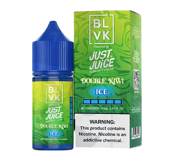 LÍQUIDO DOUBLE KIWI ICE - NICSALT - BLVK/JUST JUICE