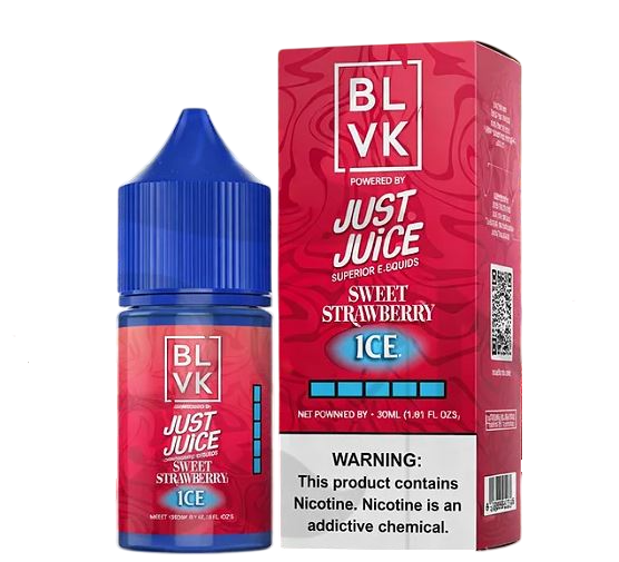 LÍQUIDO SWEET STRAWBERRY ICE - NICSALT - BLVK/JUST JUICE