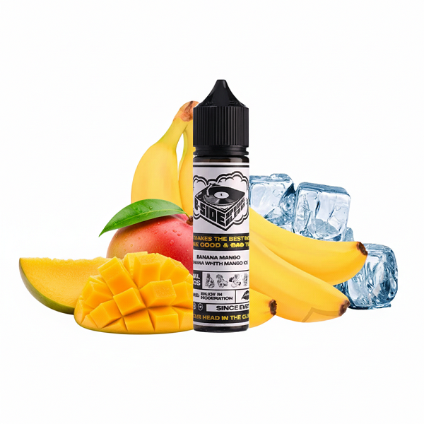 LÍQUIDO FREEBASE BANANA MANGO - B-SIDE FROZEN