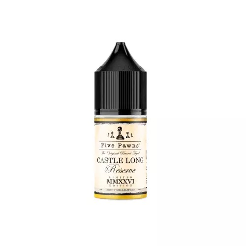 LÍQUIDO CASTLE LONG RESERVE (MMXXVI) - NICOTINE SALT – FIVE PAWNS